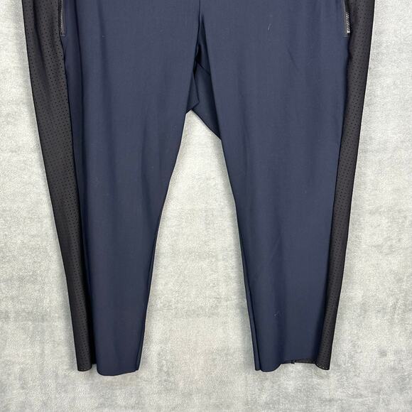 Athleta Steller Pants Womens 2X Navy Black Stretch Pockets Crop Active Trouser - Picture 3 of 14